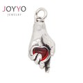 Factory Custom Stainless Steel Hand Holding Crystal Heart Pendant Fashion Jewelry Necklaces for Women