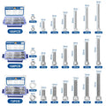 M6 M8 M10 Stainless Steel Hex Socket Head Cap Screws Kit 180PCS 108PCS 72PCS Assortment Allen Key Bolts Nuts DIN Standard Plain