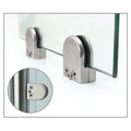 304/316 Stainless Steel Clamp for 8/10mm Tempered Glass Balustrade Handrail Pillar Clamp Fitting Glass Stair Railing Clamp