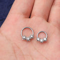Evorte Gold Plated 316L Stainless Steel Flower Nose Clicker Hoop Ring Piercing Body Jewelry Hot-selling Women Fashion