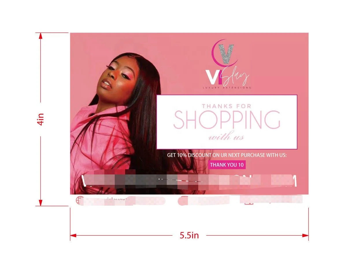 Customized Discount Business Thank You Greeting Cards with Custom Printing and Personalized Size Options