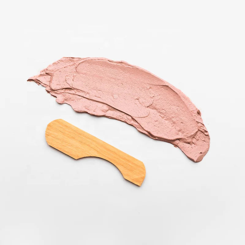 Custom Natural Bamboo Cosmetic Spatula Laser Engraved Logo Mini Facial Cream Makeup Tools Eco-Friendly Packaging Healthbu Brand
