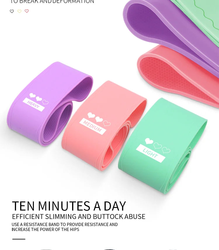 Low MOQ Custom Logo New Design Fitness Loop Bands Set Mini Resistance Bands