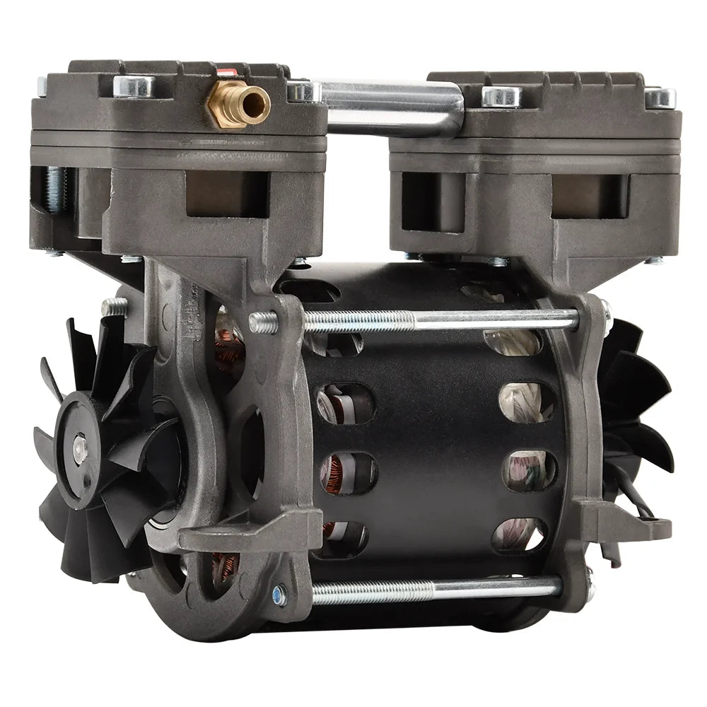 220V 85W 20L/min -83KPa Oil Free High Piston Vacuum Pump Head Rated Motor Power for Water Cleaning and Air Compression
