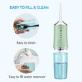 Water Flosser Portable Dental Oral Irrigator Rechargeable Waterproof Teeth Cleaner for Home and Travel