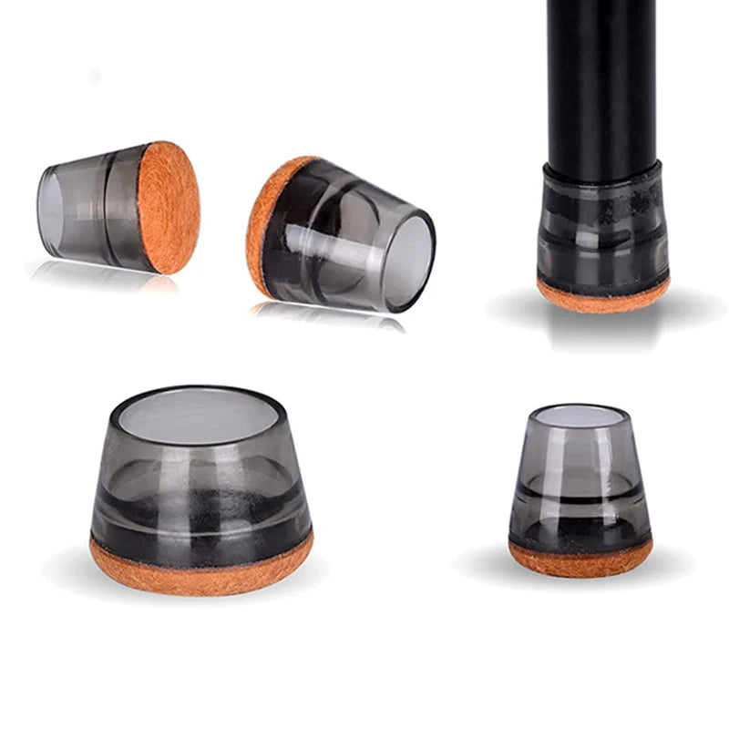 2023 Extra Small Silicone Chair Leg Floor Protectors Hardwood Floors Felt Pads New Rubber Material