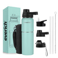 2 in 1 New Design Stainless Steel Double Wall Insulated Water Bottle with 2 Lids