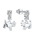 Yh Jewellery 925 Sterling Silver Animal Dog Bone Stud Earrings for Women Elegant Wedding Jewelry 2026
