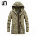 Liu Ming New Year 2025 Wholesale Winter Men s Windbreaker Cotton Cargo Plus Size Jacket Fleece Lining Hooded Coats