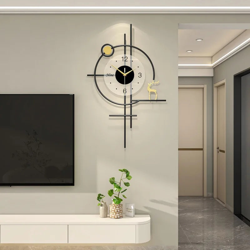 Creative Ins Wood Wall Clock Silent Wall Clock Home Decor Luxury for Living Room
