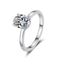 Premium Elegant S925 Sterling Silver Moissanite Proposal Ring Generational Fine Jewelry
