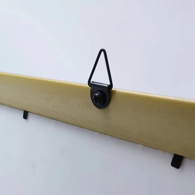 13x30mm Triangular Ring One Hole Metal Iron Black Oxide Picture Frame Hanger Wall Hook with Box