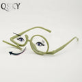 2024 New Style Japan Makeup Reading Glasses Round Large Frame up and Down Flip Makeup Reading Glasses Popular Glasses for Woman