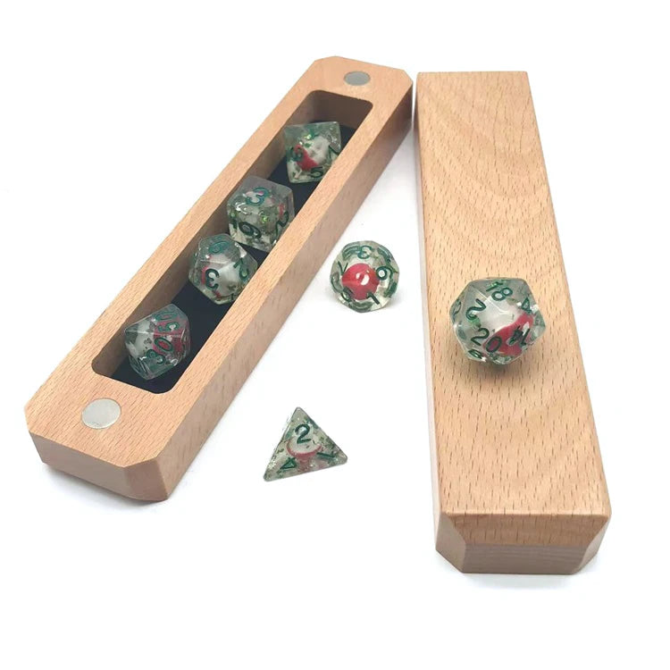 E-commerce Preferred Custom 16mm Polyhedral D20 Resin Crystal DND Dice Set for Dice Storage