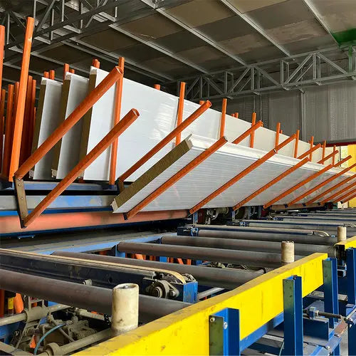 Industrial Rock Wool Sandwich Panel Fireproof Sound-absorbing Board High Quality 50-150mm Thickness 2 Year Warranty