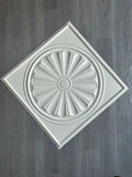 Matt White Diamond Geometric Design Modern 3D Pvc Wall Panel Moisture-Proof Pvc for Apartments & Hotels