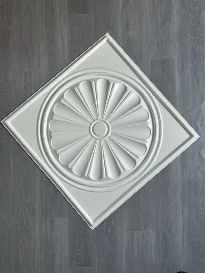 Matt White Diamond Geometric Design Modern 3D Pvc Wall Panel Moisture-Proof Pvc for Apartments & Hotels