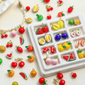 Hot Sale Diy Handmade Earrings Bracelet Jewelry Pendant Cartoon Multi-Color Drip Oil Multi-Style Fruit Strawberry Orange Pendant