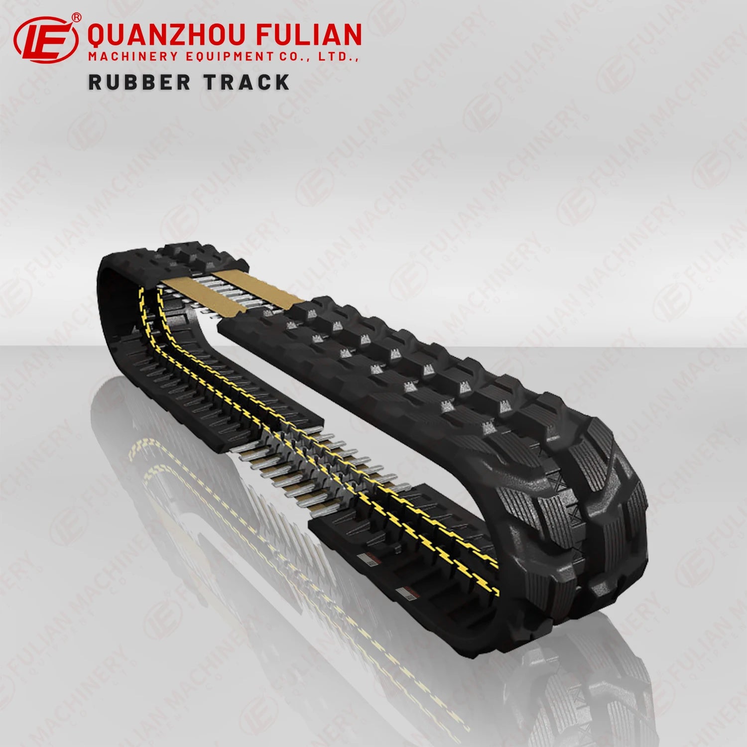 Small Rubber Track Undercarriage HR4-A Mini Excavator Spare Parts Rubber Track 320*109*36 320X109X36