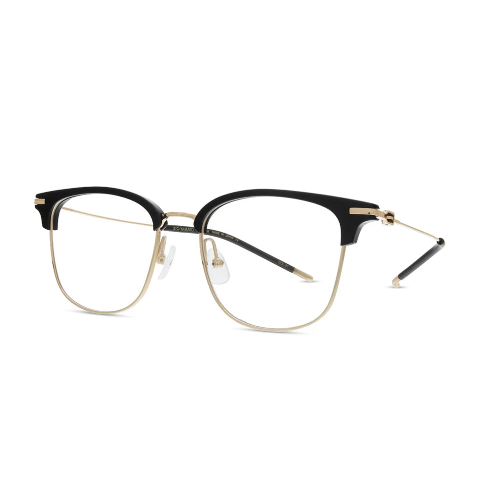 Custom Optical Frames Stainless Steel Half Rim Glasses Round Glasses Acetate Optical Glasses