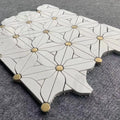 Chinese Foshan Factory Cheap Price White Marble Stone Mosaic Tile for Home Decoration MegaBDM
