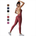 Yoga Clothes Quick Drying Tight Running Exercise Jumpsuits for Women Sexy No Embarrassment Line Fitness Bodysuit
