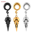 316L Stainless Steel Trendy Earrings Plug Flesh Tunnel Body Piercing Jewelry Ear Gauges Expanders Stretching Kit Ear Weight