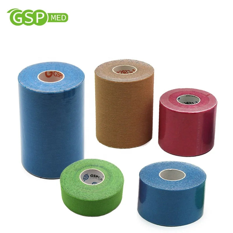 95% Cotton Knee Wrist Ankle Protection Kinesiology Tape Waterproof Muscle Kinesiology Tape for Athletes