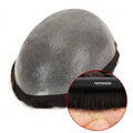 0.06-0.08mm Vloop Natural Hairline Rest for Single Knotted Human Hair Thin Skin Hair Replacement System Toupee for Men TUS02