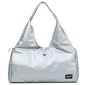 Custom Logo Oxford Fashion Waterproof Foldable Sports Gym Yoga Bag Travel Duffel Bag with Dry Wet Shoes Compartment Unisex