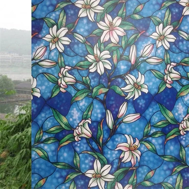 UDK PVC Window Film Manufacturer Customized Size No Glue PVC Static Cling Privacy Window Film