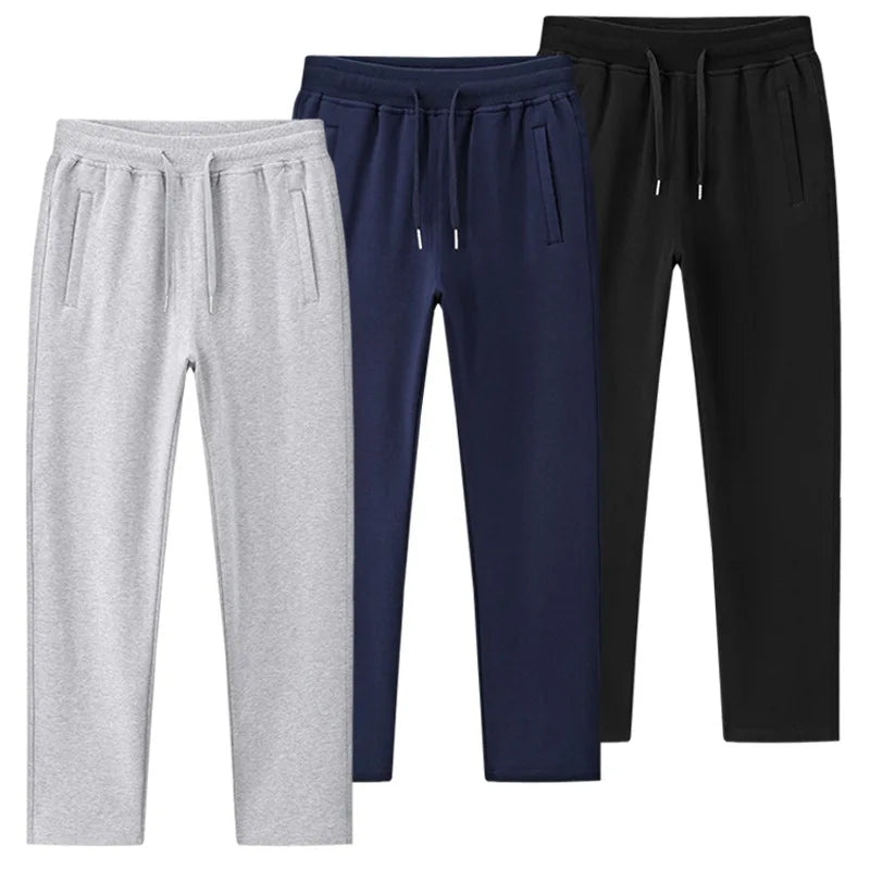 Custom Spring and Autumn Sports Pants Men's Cotton Loose Large Size Leisure Pants Men's Knitted Pants Sweatpants