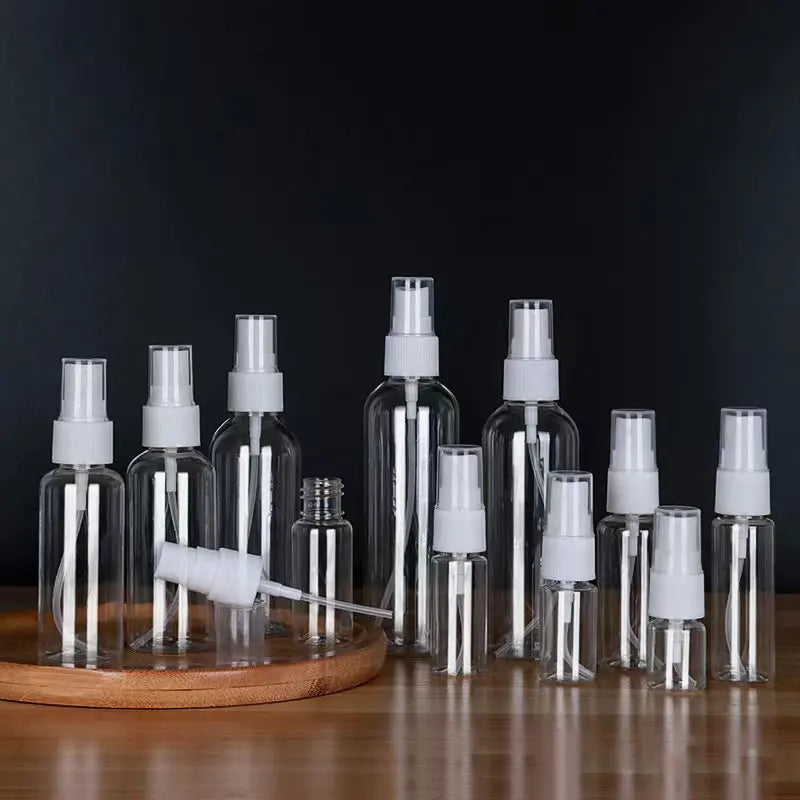 Wholesale Fine Mist Sprayer PET Spray Bottles 10ml to 100ml Range with 80ml Empty Plastic Bottle for Lotions