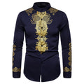 2023 New Fashion Casual Long-sleeved Shirt Wholesale Personality for Printed Shirt