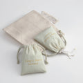 Custom Logo Printed 7x9cm Drawstring Cotton Canvas Jewelry Bag Small Gift Pouch for Storing Small Items Jewelry Container
