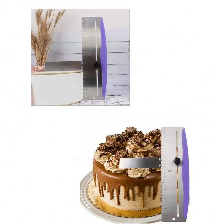 Cake Scraper Smoothing Adjustable Fondant Spatulas Cake Edge Cream Decorating DIY Bakeware Tableware Kitchen Cake Tool