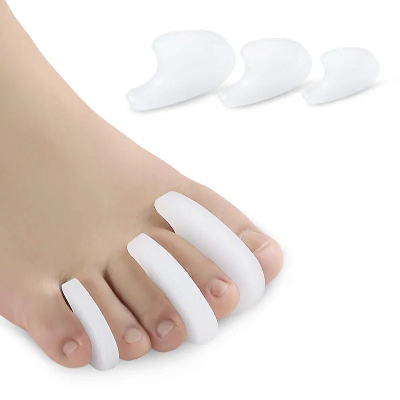SEBS Silica Toe Spacers Effective Overlapping Toes Straightener for Hallux Valgus Relief Comfortable Bunion Separator