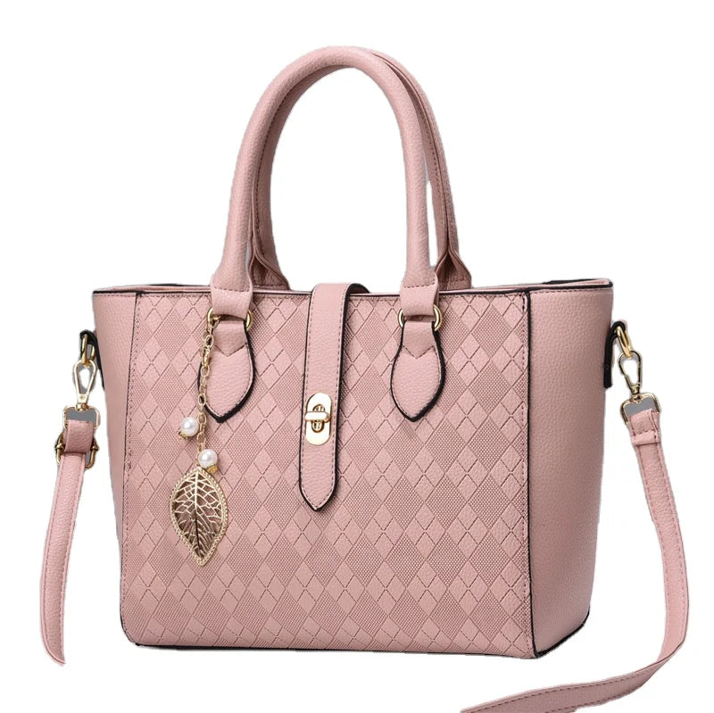 2023 New Style Women's Fashion Casual Tote Handbags with Zipper Closure Ladies Handbags