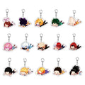 (15546~15564) 19 Styles My Hero Academia Plastic Acrylic Anime Keychain Pendant Double Sided Key Holder Jewelry