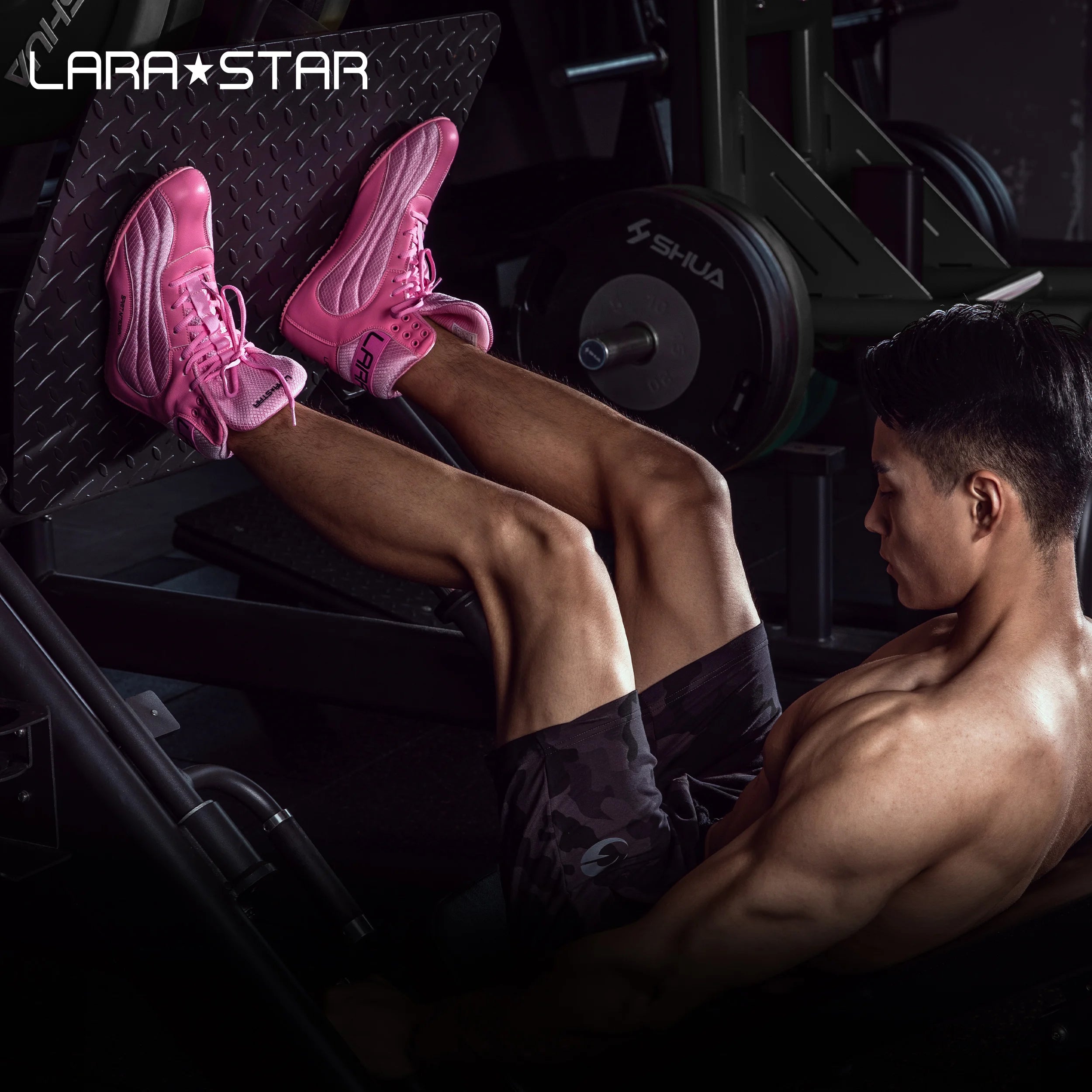 LS0097 Professional Powerlifting Fitness Training Shoes Non-slip Squat Deadlift Shoes for Summer Spring Autumn Wrestling for