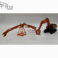TALUADA for ZX350LC Alloy 1:50 Scale High Reach Demolition Crusher 2 Piece Boom Skelton Bucket Model Toy