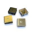FYL 0 Degree Square Glass Connector Wall to Glass Holder Brush Chrome Gold Black Frameless Shower Door Brass Glass Clamp