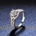 Luxury Fashion 925 Sterling Silver Moissanite Ring Fne Jewelry Female Bridal Engagement Wedding Moissanite Rings for Women