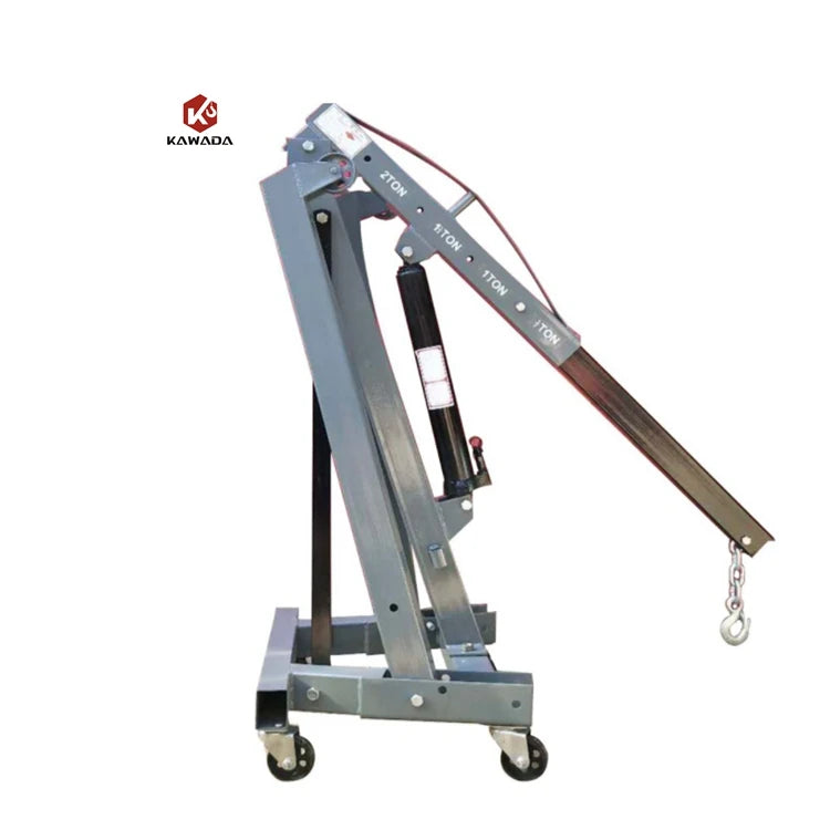 China Hydraulic Crane 2ton 2t 2 T Small Mobile Crane 2 Ton Pickup Truck Lifting Folding Crane
