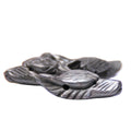 Huiying Customized Natural Carved Pyrite 30*42mm Wolf Head Gemstone Pendant Animal Cravings for Gift Jewelry