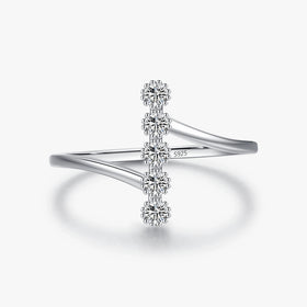 925 Sterling Silver Wedding Engagement Fine Jewelry Daily Accessories Fashion Delicate Cluster Rings for Women