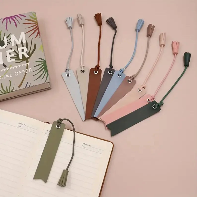 Custom PU Leather Bookmark Handmade Personalized Initial Bookmarks Reading Gift for Book Lovers &Writers Reading Page Markers