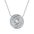 Hypoallergenic 925 Silver CZ Infinity Necklace Tarnish Resistant for Sensitive Skin