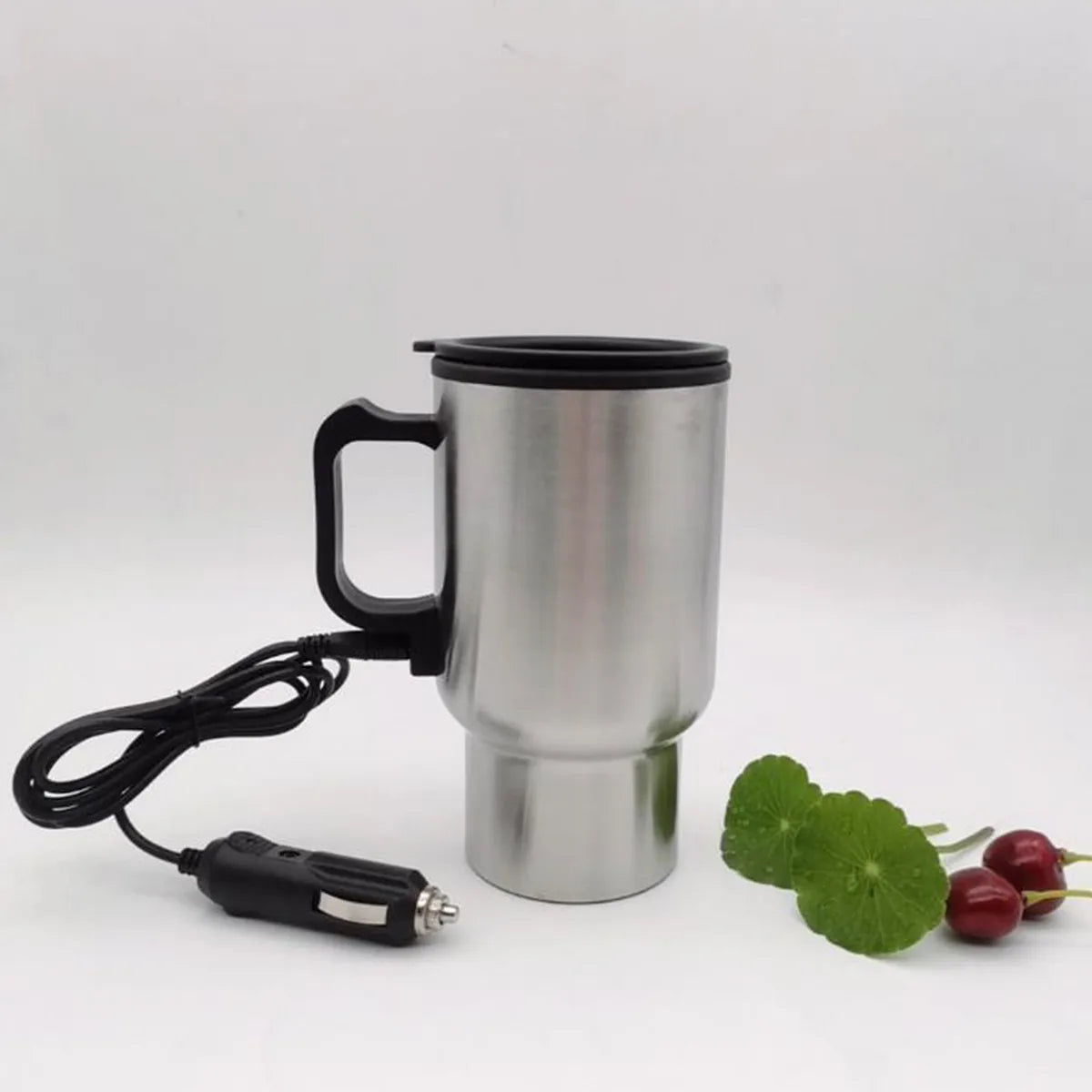 Portable Car-Based 12V Stainless Steel Vacuum Flask Bottle with Keep Warm Function 450ML