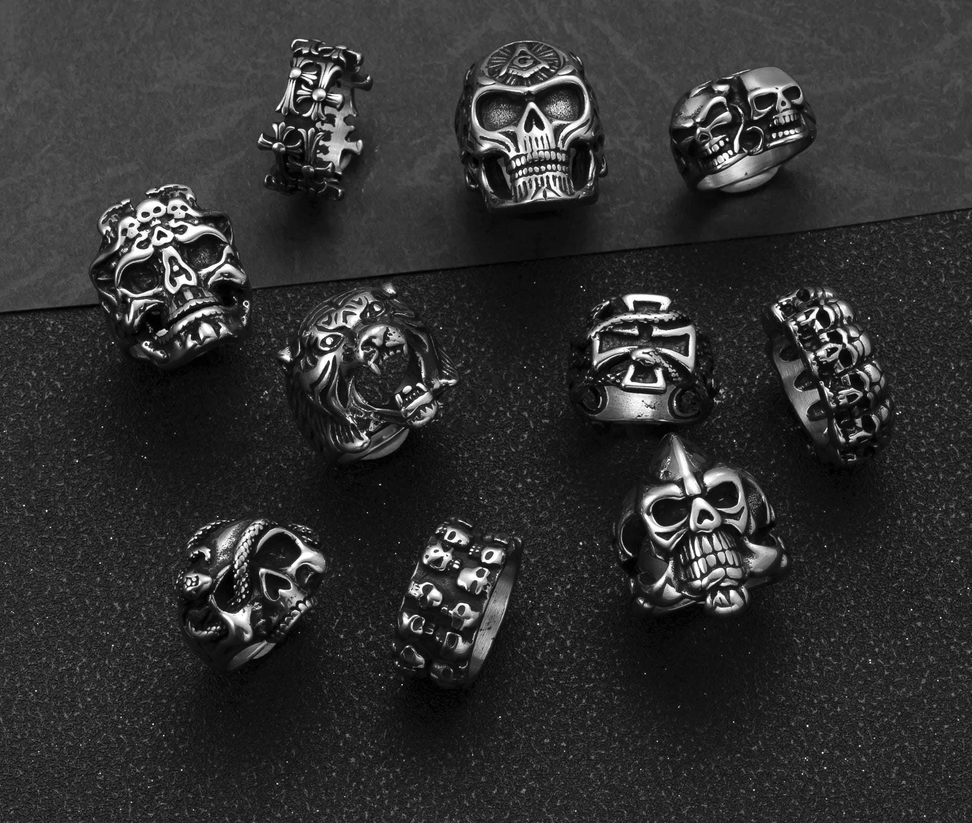 New Design Full Skull Ring for Men